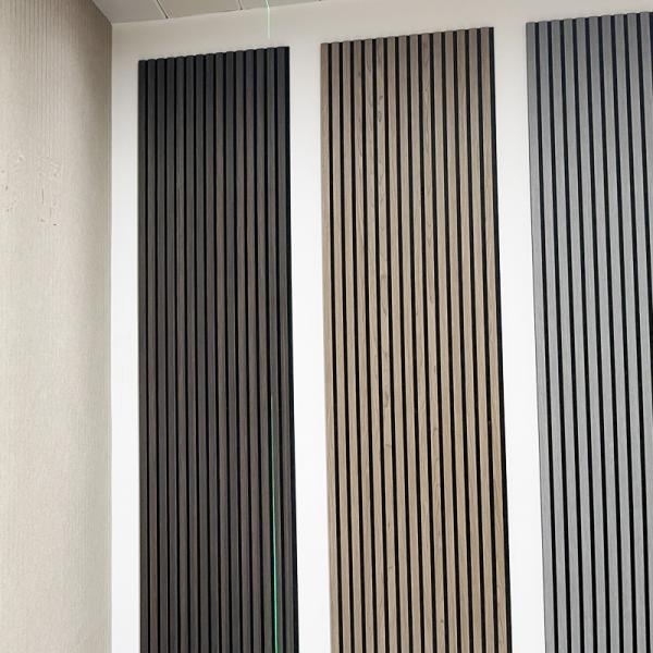 木條格栅電視背景闆