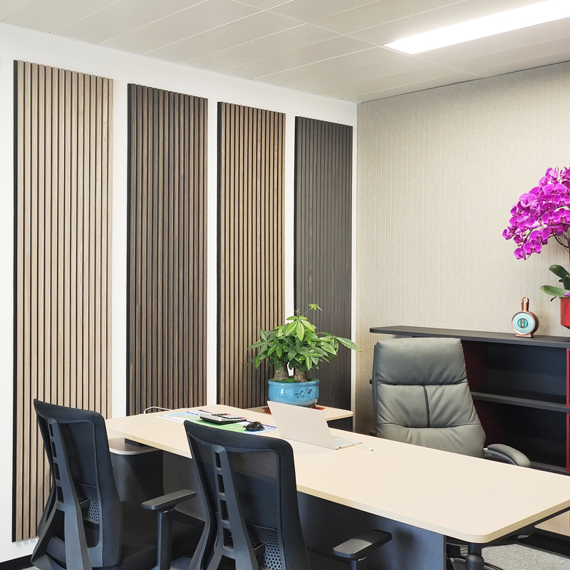 木條格栅電視背景闆